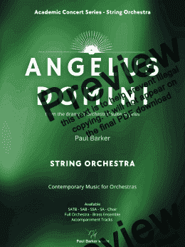 page one of Angelus Domini (String Orchestra)