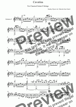 page one of Cavatina