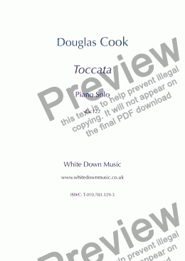 page one of Toccata