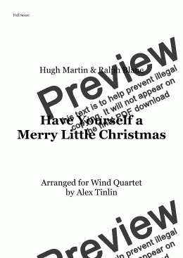 page one of Have Yourself a Merry Little Christmas