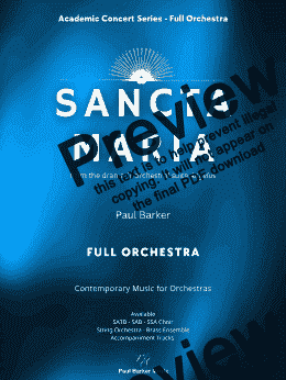 page one of Sancta Maria (Full Orchestra)