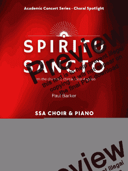 page one of Spiritu Sancto  (SSA Choir and Piano)