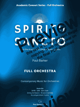 page one of Spiritu Sancto (Full Orchestra)