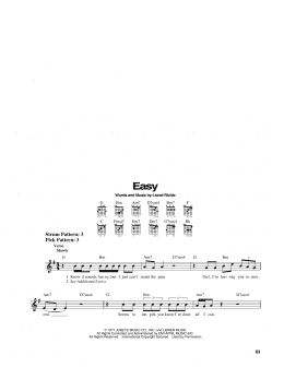 page one of Easy (Easy Guitar)