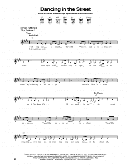 page one of Dancing In The Street (Easy Guitar)