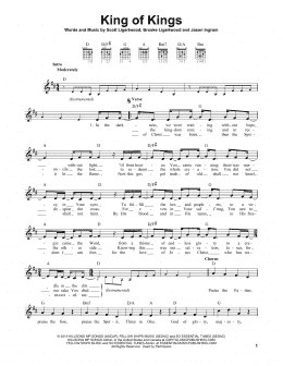 page one of King Of Kings (Easy Guitar)