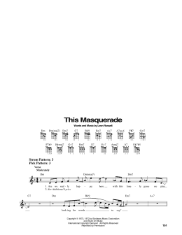 page one of This Masquerade (Easy Guitar)