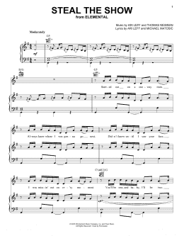 page one of Steal The Show (from Elemental) (Piano, Vocal & Guitar Chords (Right-Hand Melody))