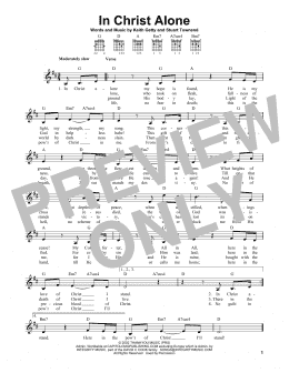 page one of In Christ Alone (Easy Guitar)