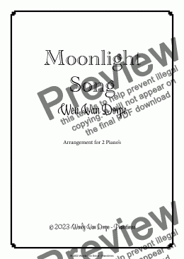 page one of Moonlight Song