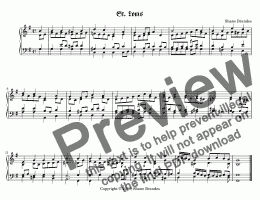 page one of St. Louis - Chorale Prelude