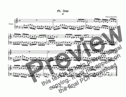 page one of St. Anne (IV) - Chorale Prelude