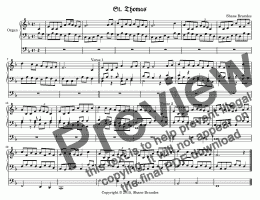 page one of St. Thomas (I) -Chorale Prelude