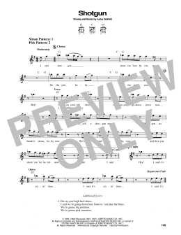 page one of Shotgun (Easy Guitar)