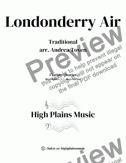 page one of Londonderry Air