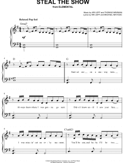 page one of Steal The Show (from Elemental) (Easy Piano)