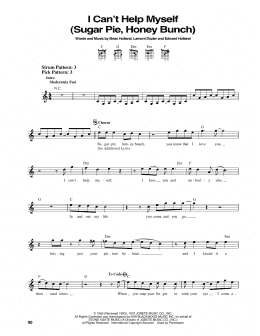 page one of I Can't Help Myself (Sugar Pie, Honey Bunch) (Easy Guitar)