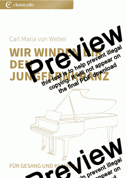 page one of Wir winden dir den Jungfernkranz