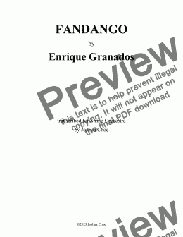 page one of 12 Danzas españolas: Fandango