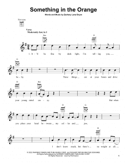 drivers license sheet music for ukulele (PDF-interactive)