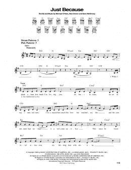 page one of Just Because (Easy Guitar)