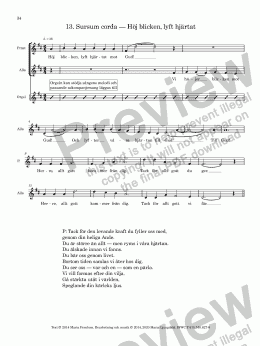 page one of Sursum corda + Sanctus