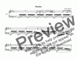 page one of Bourbon, Chorale Prelude