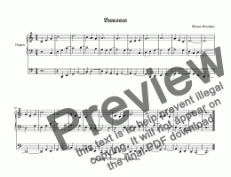 page one of Bunessan (I) -Chorale Prelude