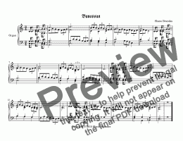 page one of Bunessan (II) -Chorale Prelude