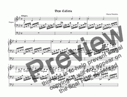 page one of Bryn Calforia - Chorale prelude