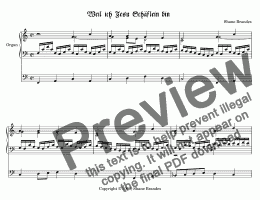 page one of Weil ich Jesu Schäflein bin - Choral Prelude