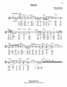 page one of Peace (Piano Transcription)