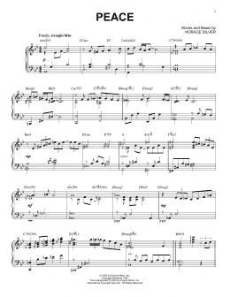 page one of Peace (Piano Solo)