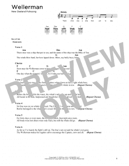 page one of Wellerman (Solo Guitar)