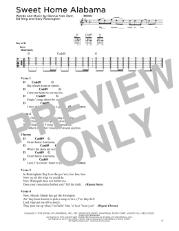 page one of Sweet Home Alabama (Solo Guitar)