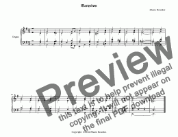 page one of Martyrdom (I) -Chorale Prelude