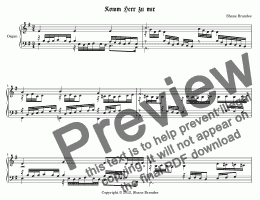 page one of Kommt Herr zu mir - Chorale Prelude