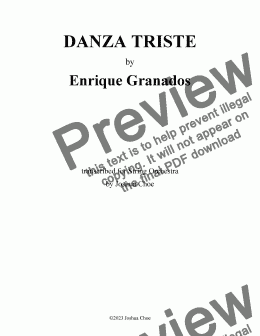 page one of 12 Danzas españolas: Danza triste