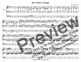 page one of  The Saints' Delight - Chorale Prelude