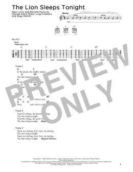 page one of The Lion Sleeps Tonight (Solo Guitar)