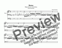 page one of Mendon (II)  - Chorale Prelude