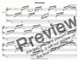 page one of Aberystwyth - Chorale Prelude