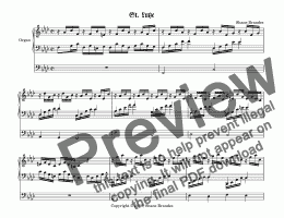 page one of St. Luke - Chorale Prelude