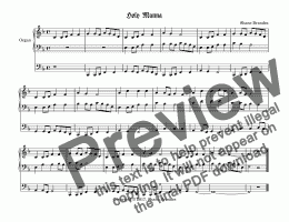 page one of Holy Manna - Chorale Prelude