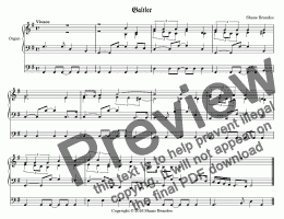 page one of Galilee - Chorale Prelude