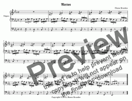 page one of Merton - Chorale Prelude