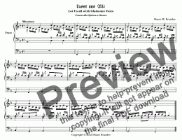 page one of  Lasst uns alle fröhlich sein - Chorale Prelude