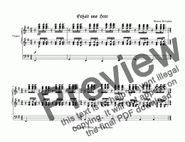 page one of Erhalt uns Herr, bei deinem Wort (III) - Chorale Prelude