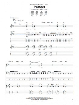 page one of Perfect (Guitar Tab)