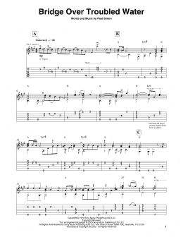 page one of Bridge Over Troubled Water (Solo Guitar)